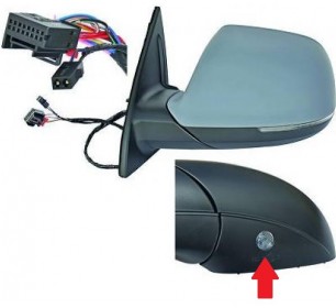 rétroviseur gauche électrique chauffant rabattable + side-assist Audi Q7 2009-2015 - GO1096625