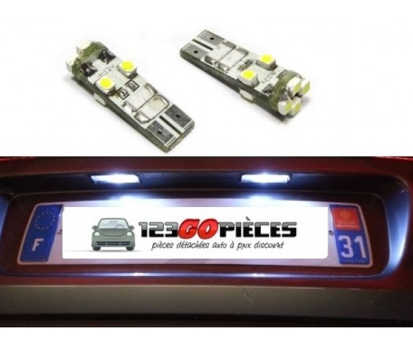 10 AMPOULE T10 W5W LED SMD BLANC XENON POUR PEUGEOT 306 ECLAIRAGE INTÉRIEUR