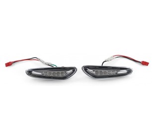 Paire de clignotants répétiteurs LED (noir) BMW serie 3 E46 + BMW serie 5 E60  - GO1215278