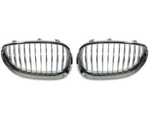 Grilles de calandre chromées BMW série 5 E60 + E61 2003-2007