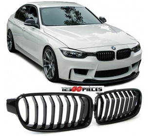 Grilles de calandre Noire Brillant Design Pack M BMW serie 3 F30 + F31 depuis 2011->> - GO1217340