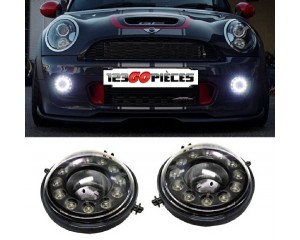 feux de jour LED + antibrouillards intégrés BMW Mini R56 10/2006 au 08/2010