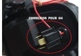 Paire de Phares Avants (H7+H7 POUR H4) Peugeot 206 PHASE 1 LOOK PHASE 2  - GO14513
