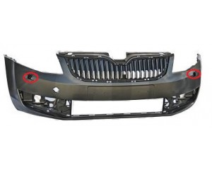 pare chocs avant (lave-phares) à peindre Skoda OCTAVIA 2013-2016
