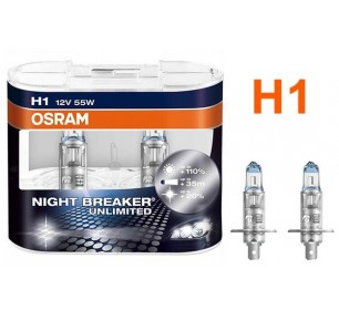 Pack de 2 Ampoules H1 Osram Night Breaker Unlimited 55w 12v - GO28714-H1-OSCRAM