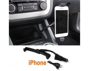 Support chargeur voiture iphone 5 / 5S / 6 / 6S allume cigare + USB