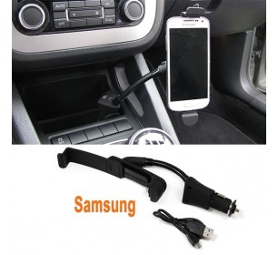 Support chargeur voiture Samsung allume cigare + USB - GO27886