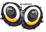 Paire de phares LED design facelift H9 BMW MINI R55 R56 R57 2006-2010 - GO1206585