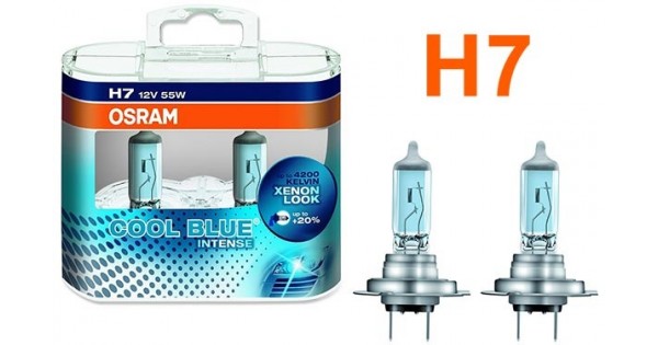2 ampoules H7 Osram cool blue intense effet xenon 55w 12v 29,90 € Ampoules Osram  H7 H4 H1  123GOPIECES Livraison Offerte pour 2 produits achetés !