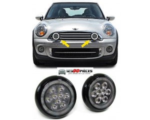 feux de jour LED + longue portée LED look rallye MINI R56 2006-2010