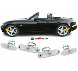 Feux de gabarit latéraux réflecteurs blancs Mazda MX5 NA NB 1989-2005 - GO28333