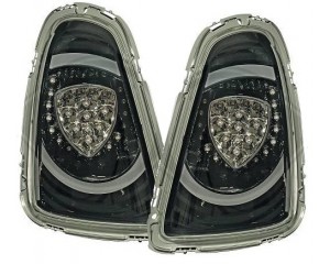 Paire de feux arrières LED cristal noir BMW MINI R56 2011-2014
