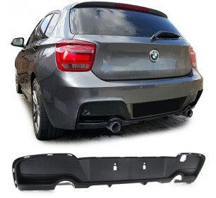 diffuseur pare chocs arriere look Pack M (sortie double) BMW serie 1 F20 2011-2015 - GO1281366