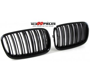 Grilles de calandre Noir Brillant (brillant) BMW X5 E70 + X6 E71 2007-2013 - GO1291341