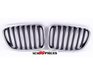 Grilles de calandre Noire et chrome BMW X1 E84 07/2009- 08/2012