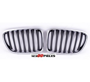 Grilles de calandre Noire et chrome BMW X1 E84 07/2009- 08/2012 - GO1265040-41