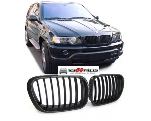 grilles de calandre noir mat BMW X5 E53 1999-2003