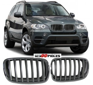 Grilles de calandre Noir Mat pour Bmw X5 + X6 2007-2013 - GO1291340