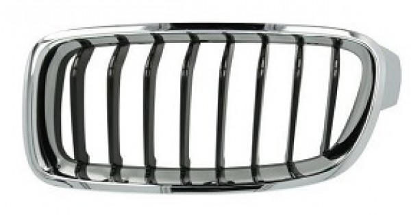 Grille De Calandre Gauche Noir/chromé - Pour BMW Série 3 (E46) Compact 2001-2005
