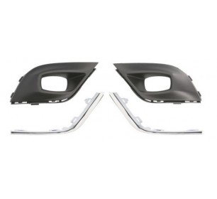 grilles antibrouillards pare-chocs avant gauche et droite + baguettes Chromées  - GO4416149