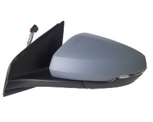 Rétroviseur gauche électrique, chauffant + feu (coque à peindre) VW POLO 6