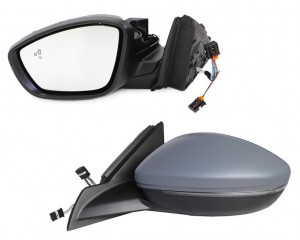 Rétroviseur gauche électrique chauffant rabattable + courtoisie + feu + side assist