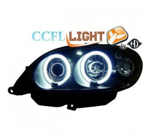 Paires de phares ANGEL EYES CCFL noir Citroen SAXO 1999-2004 - GO4035681