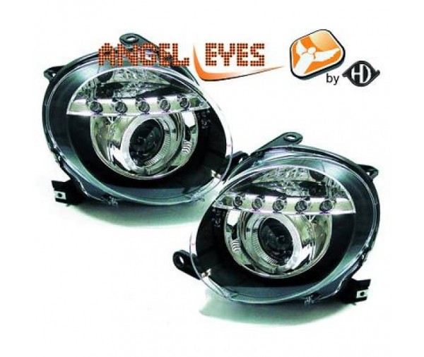 Paire De Coques Chromées Pour Rétroviseurs Fiat 500 (à Partir De 2007) Et Abarth - Style Tuning Poli