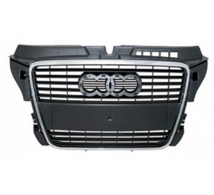 Grille de calandre noire et chrome AUDI A3 8P 07/2008 au 08/2012 - GO1032041