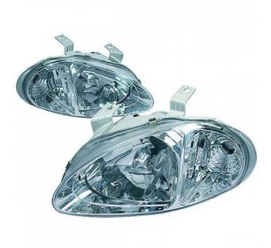 Paire de phares design, chrome pour Honda CIVIC CRX DEL SOL 1992-1997 - GO5205780