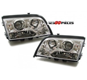 Paire de phares cristal chrome Mercedes Classe C W202 1993-2000 - GO1670680