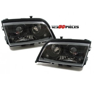 Paire de phares design Cristal noir Mercedes Classe C W202 1993-2000 - GO1670780