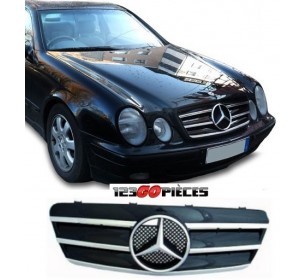 Calandre design AMG noire/chrome Mercedes CLK W208 1997-2002 - GO1625240