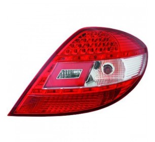 Paire de feux arrières LED, cristal rouge/blanc pour Mercedes SLK (R171) 2004-2011 - GO1636995
