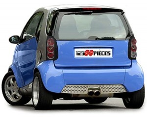 Paire de feux arrières LED look carbone SMART FORTWO 1998-2006