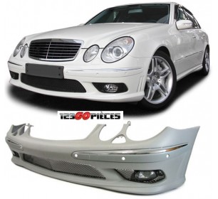 Pare-chocs avant E55 AMG design (radars) Mercedes classe E W211 2002-2006 - GO1615251
